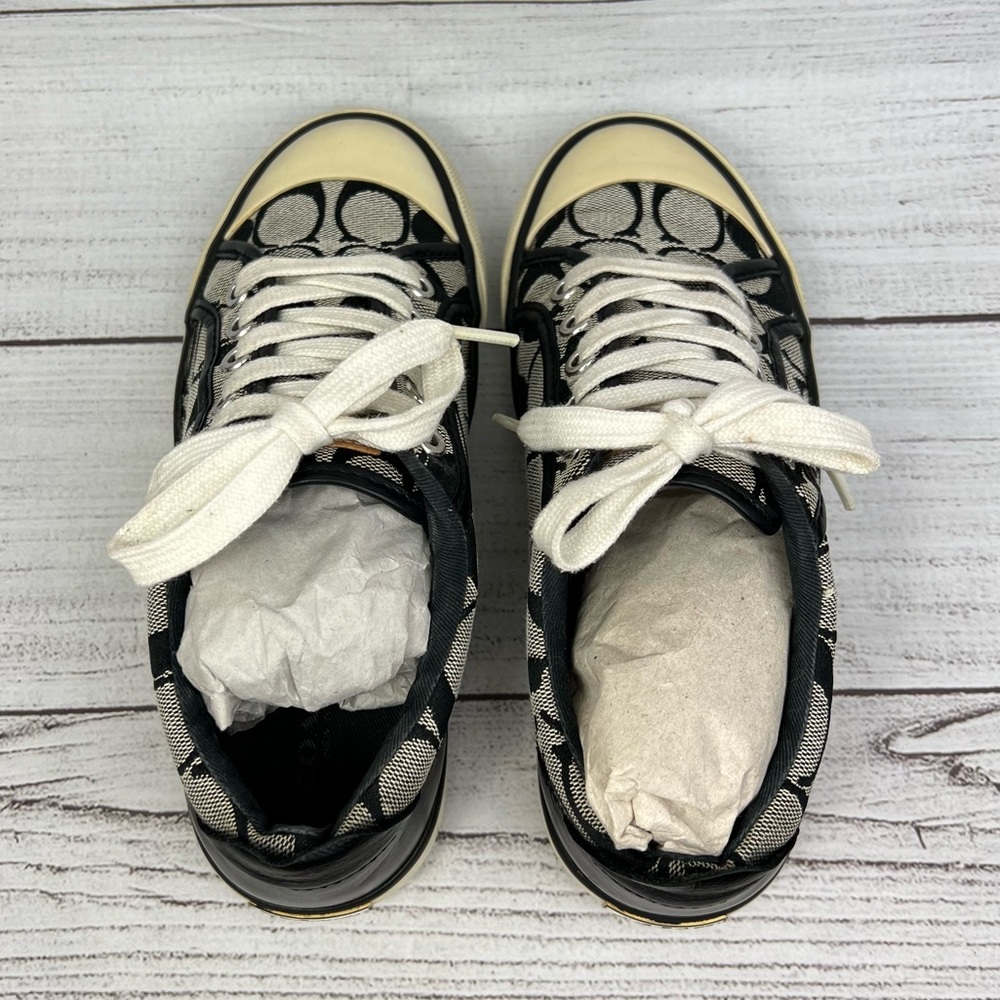 Womens Coach Barrett Signature Canvas black Sneakers size 5.5 - Picture 12 of 15
